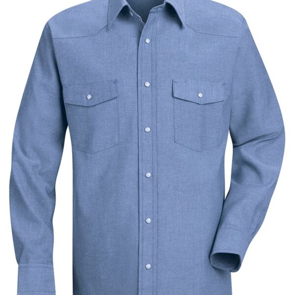 Men's Deluxe Western Style Long Sleeve Shirt Thumbnail