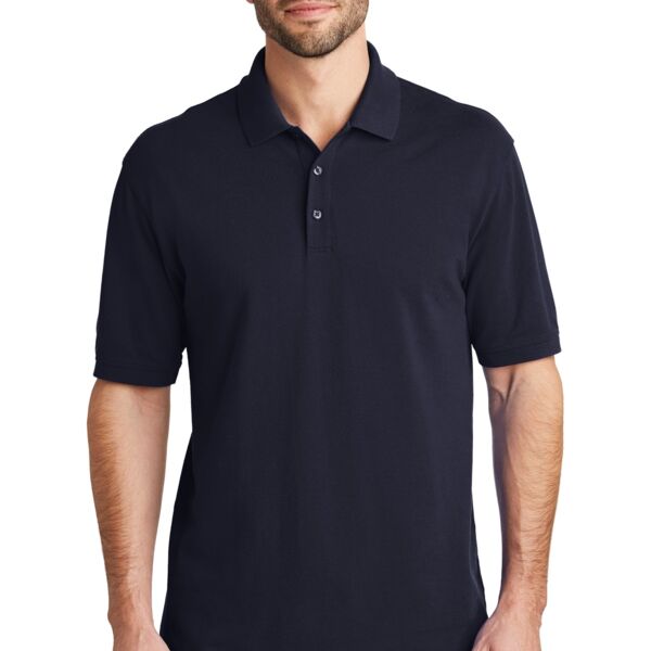 100% Cotton Short Sleeve Tall Polo - Embroidered left chest logo & ribbon on sleeve Thumbnail