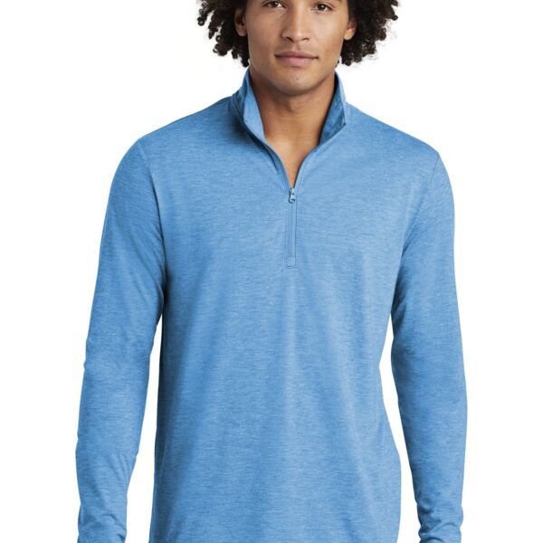 Adult PosiCharge ® Tri Blend Wicking 1/4 Zip Pullover Thumbnail